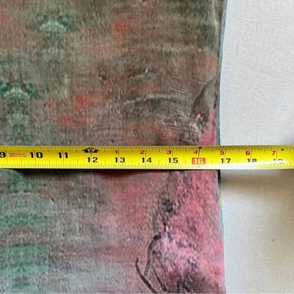 Boo Radley chiffon hi lo multi- color dress Sz 8 - Picture 9 of 11